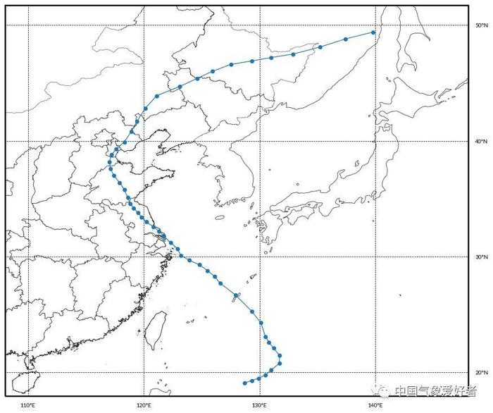 2018年台风最佳路径公布，摩羯成历史首个山东莱州湾台风