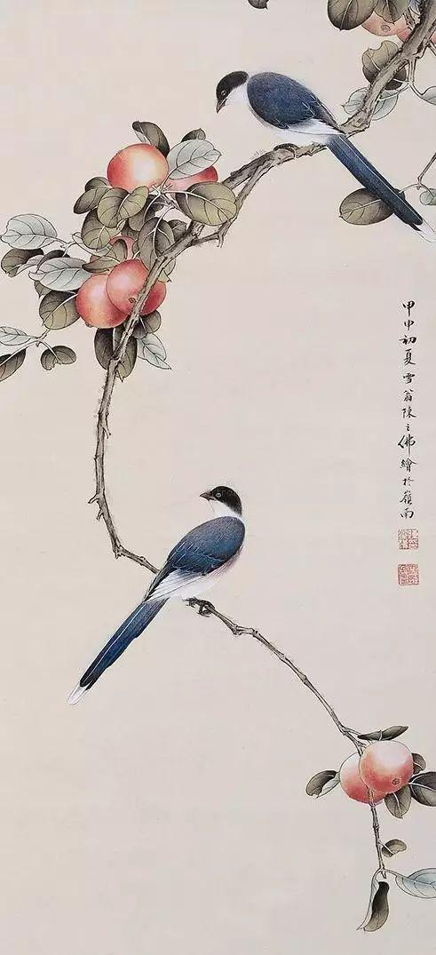 雪翁 花鳥圖 雪翁 花鳥圖