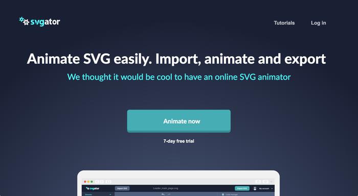 使用SVGator工具制作动画SVG文件