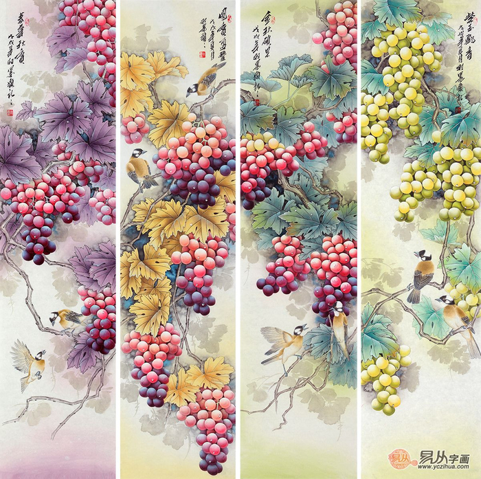 当代谁最擅长画葡萄 羽墨葡萄图醉人留香|画家|青年画家_新浪新闻