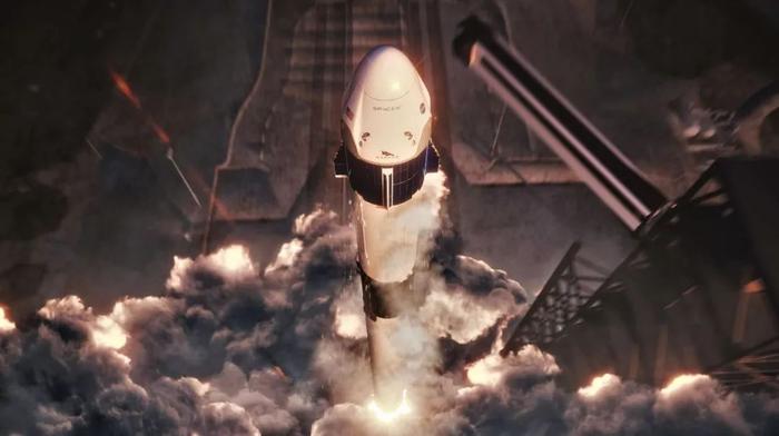 马斯克的载人飞船无人首飞成功，并致敬科幻电影《异形》