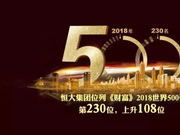 世界500强排名升至230位 数字背后的恒大故事！
