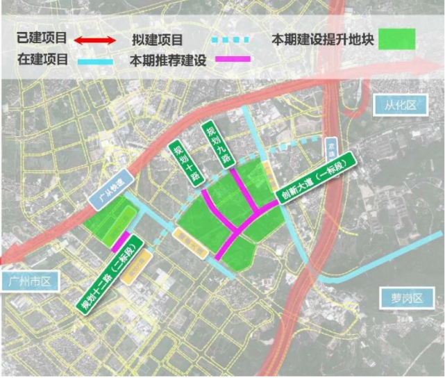 ▲ 近期建设道路图