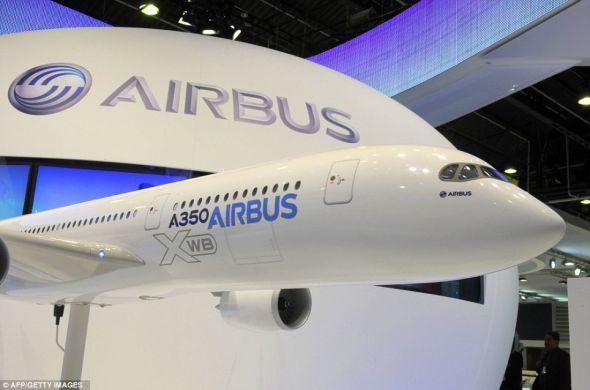 上周末,巴黎布尔歇机场,空客A 350 XWB的模型 上周末,巴黎布尔歇机场,空客A 350 XWB的模型