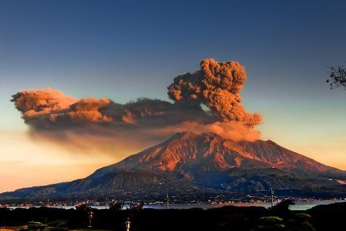 日本樱岛火山喷发 日本樱岛火山喷发