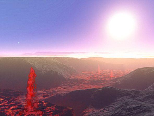 艺术概念图,展现了55 Cancri e地貌。这颗系外超级地球的密度与铅相当,一年只有不到18个小时。 艺术概念图,展现了55 Cancri e地貌。这颗系外超级地球的密度与铅相当,一年只有不到18个小时。