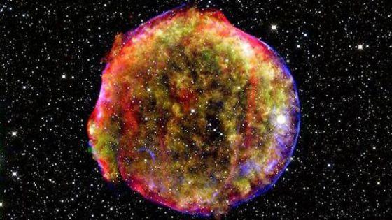 一个经典的Ia型超新星爆发遗迹 一个经典的Ia型超新星爆发遗迹