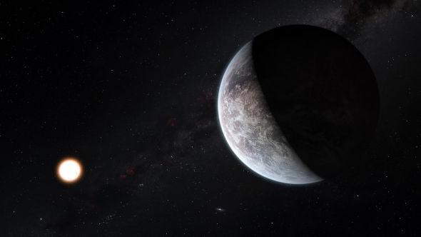 这张示意图显示的是行星HD 85512b正围绕它的太阳HD 85512运行。这是一颗类似太阳的恒星,距离地球约35光年。行星HD 85512b的质量约为地球的3.6倍。关键的一点是它运行的位置大致位于宜居带的边缘,这就意味着它的表面或许存在着液态水,也因此可能会存在适合生命生存的环境 这张示意图显示的是行星HD 85512b正围绕它的太阳HD 85512运行。这是一颗类似太阳的恒星,距离地球约35光年。行星HD 85512b的质量约为地球的3.6倍。关键的一点是它运行的位置大致位于宜居带的边缘,这就意味着它的表面或许存在着液态水,也因此可能会存在适合生命生存的环境