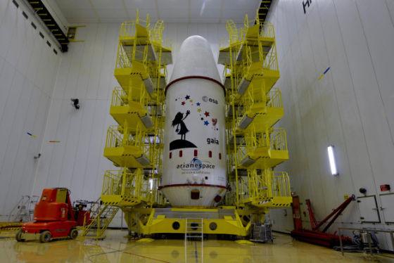 本月19日,欧洲空间局的盖亚卫星就将从南美洲库鲁航天中心发射升空,它将以前所未有的精度对数以十亿计的恒星进行测量 本月19日,欧洲空间局的盖亚卫星就将从南美洲库鲁航天中心发射升空,它将以前所未有的精度对数以十亿计的恒星进行测量