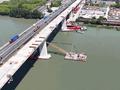 奉浦大桥“防撞条”升级了，桥墩防撞能力提升至5000吨级→