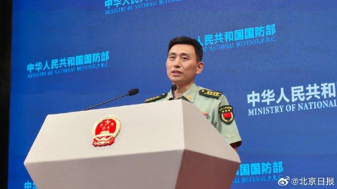 国防部回应美称中国演练收复台湾