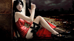 女神展露傲人身材