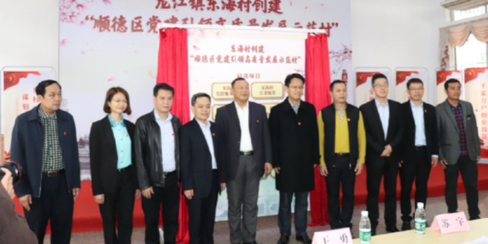 顺德龙江东海村创建高质量发展示范村 推动乡