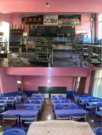 学校教室对比图