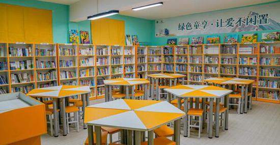 新落成的“绿动未来”环保公益图书馆