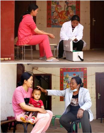 (图/2019年家访过的孕妇妈妈已生下健康的宝宝)
