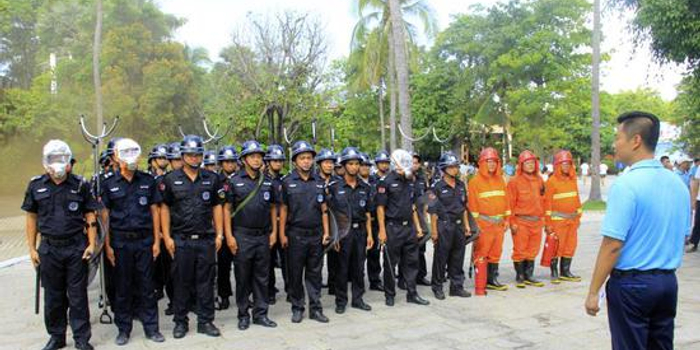 天涯海角游览区开展生产安全应急救援综合演练
