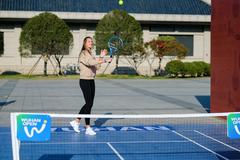 卡·普利斯科娃湖北省博物馆上演奇妙网球赛