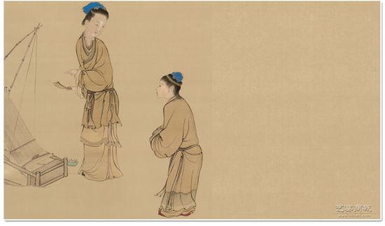 孟母教子图
