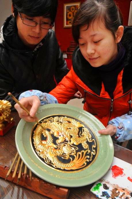 泥金彩漆工艺品的制作