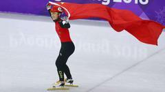 17岁李靳宇为中国短道速滑队夺得本届冬奥会首枚奖牌