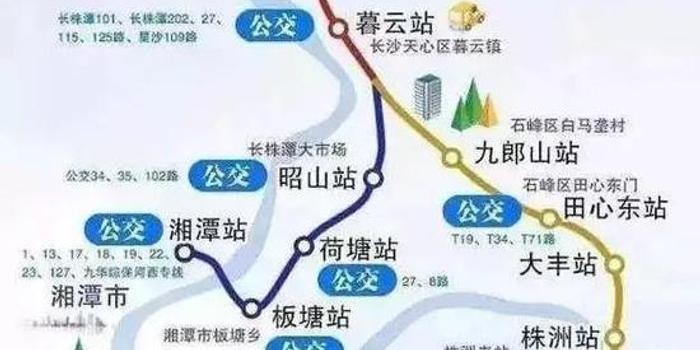 长沙城铁线路图