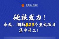 硬核发力！今天，湖南829个重大项目集中开工！