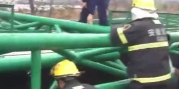 马鞍山遇强对流天气 工地活动板房倒塌致1死数