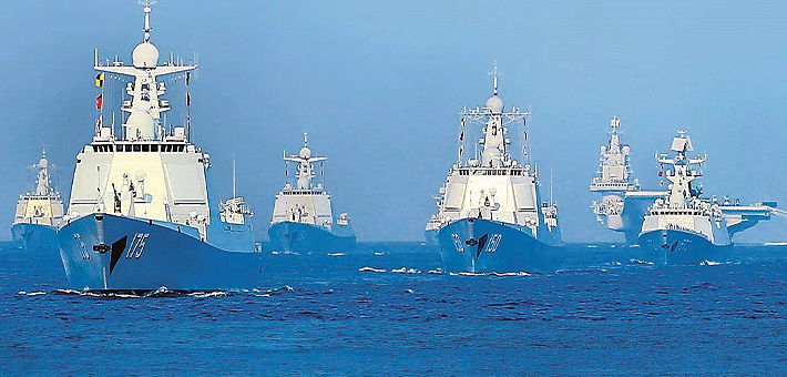 6天后去台海军演!中国最强舰队南海受阅