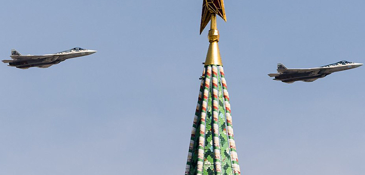 压轴名角!俄苏57飞越红场参加阅兵彩排