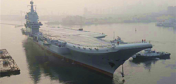 我国产航母离港海试过程全纪录(动图)