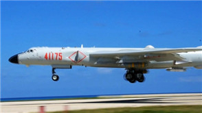 我轰6K南海首次起降