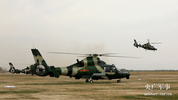 角度独特!中国陆航武装直升机跨昼夜实弹射击训练10张