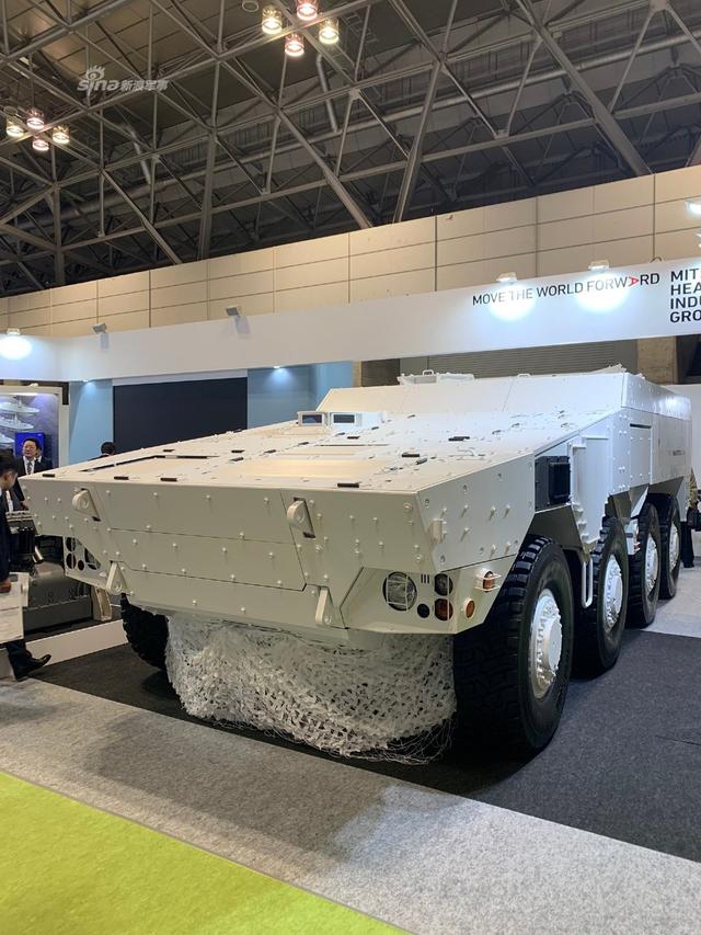 拿16式机动战车改的!日本三菱展示自研8x8轮式装甲车