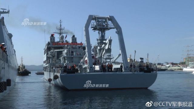 毛妹和盐面包!中方参演舰艇编队抵达俄罗斯