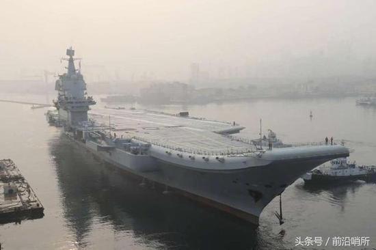 002型航母海试