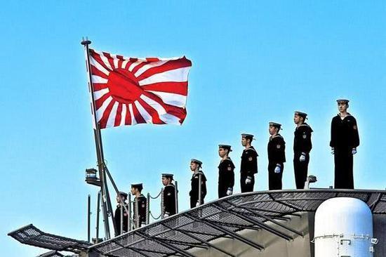 资料图:海自的旭日旗