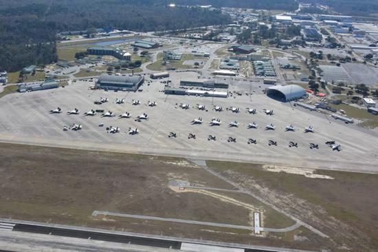 美国萨凡纳空军基地一角