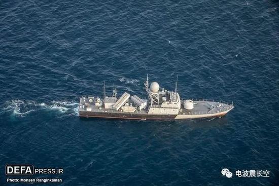 图:参演的Sina级导弹艇泽雷号,去年刚服役