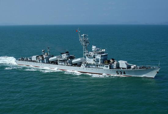 资料图:海军053H1型护卫舰金华舰