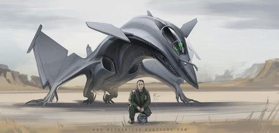 图片:法国“阵风”怪兽机,少见的有人物的画作。