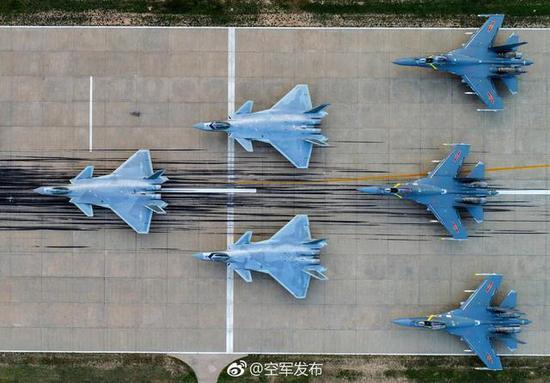 图片:歼-20和歼-16