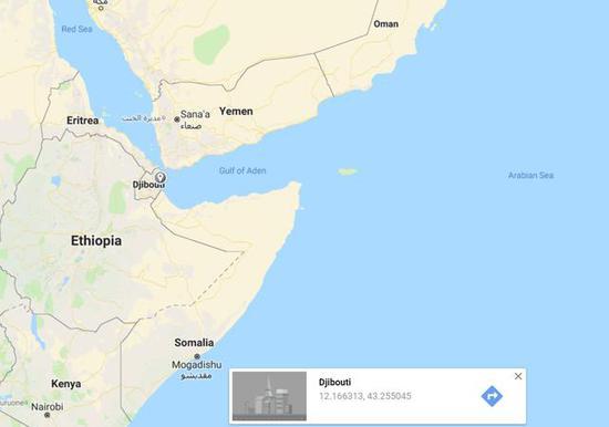 ◎中国海军吉布提保障基地就在亚丁湾西岸