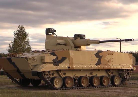 图片:最新型的BMP-3 57毫米火炮型。