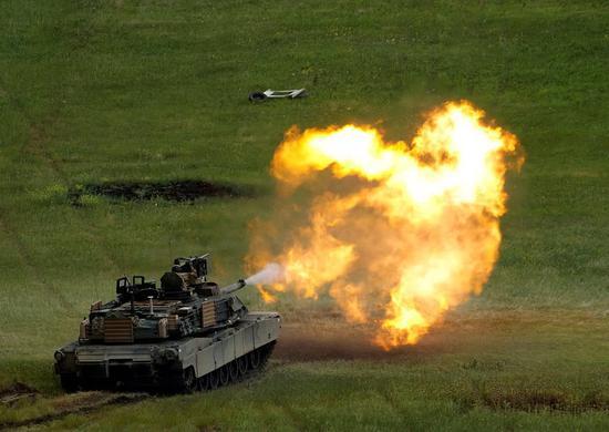 M1A2艾布拉姆斯坦克。(IC Photos)