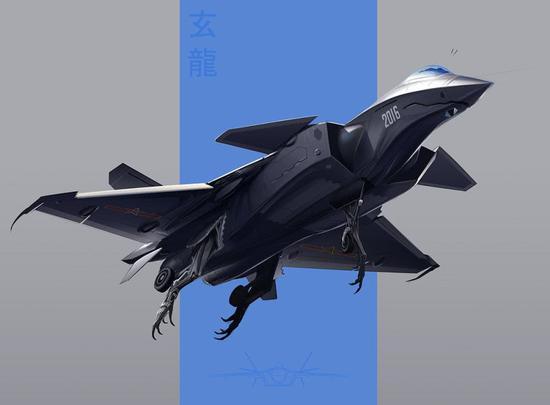 图片:歼20“玄龙”怪兽机。