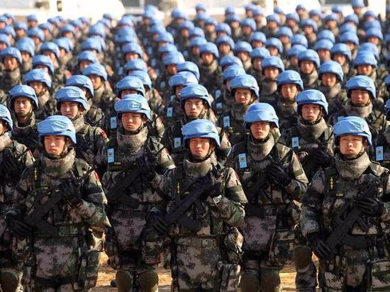 ▲中国维和部队均身穿高等级防弹衣
