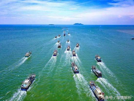 (中国的“海上民兵”船队)