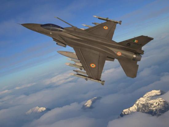 图片:F-21效果图,保形油箱上有受油管