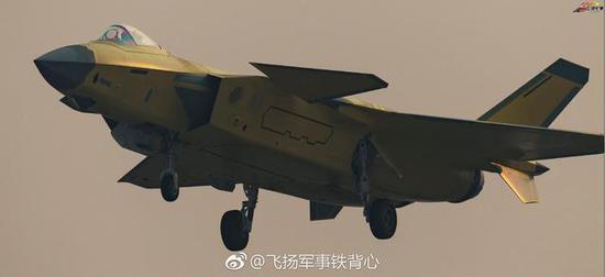 图片:歼-20的鸭翼面积不小,四周涂有锯齿状的吸波材料